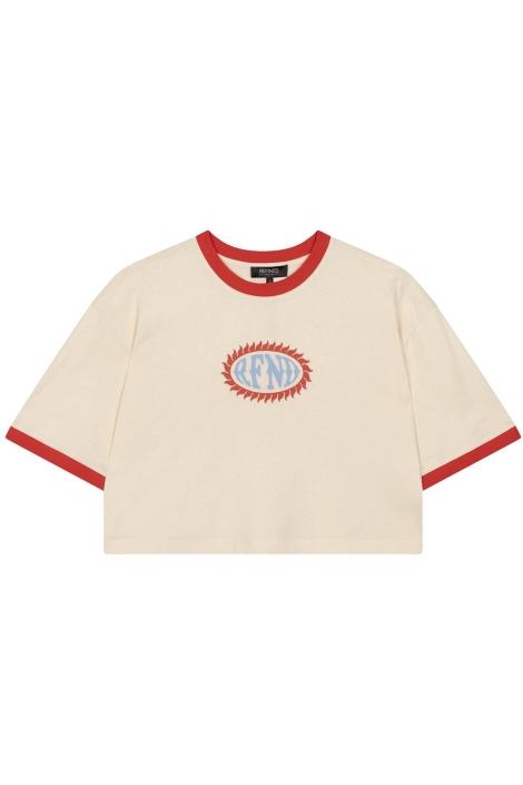 Refined Department ladies knitted cropped t shirt